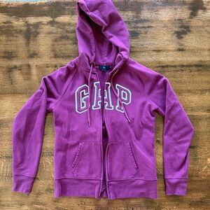 Maroon GAP Zip-up Hoodie, size S